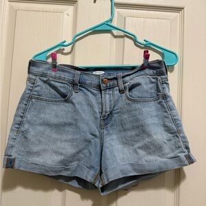 Old Navy Blue Jean Shorts Mid-Thigh Cuffed